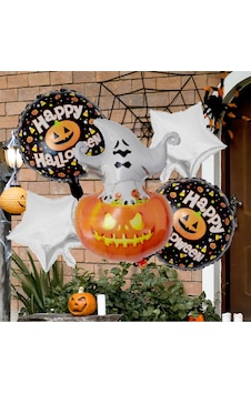 Halloween Cadılar Bayramı Hayalet Temalı 5 Li Folyo Balon Seti Renkli Halloween Cadılar Bayramı Hayalet Temalı 5 Li Folyo Balon Seti Renkli