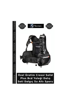 Özel Üretim Cressi Solid Plus Bcd Yeleği Dalış Seti Dalgıç Su Altı Sporu Çok Renkli