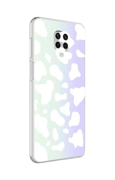 Xiaomi Redmi Note 9s Kılıf Zore M-blue Desenli Kapak Cow No2