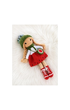 Amigurumi Karpuz Kış Güzeli Organik Oyuncak