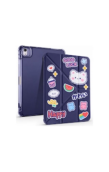 İpad Air 11inç M4 / M3 / M2 Air 4. / 5.nesil 10.9inç Uyumlu Kalem Bölmeli Kawaii Origami Standlı Uyuku Modlu Tablet Kılıfı Arka Kapak İpad Air 11inç M4 / M3 / M2 Air 4. / 5.nesil 10.9inç Uyumlu Kalem Bölmeli Kawaii Origami Standlı Uyuku Modlu Tablet Kılıfı Arka Kapak