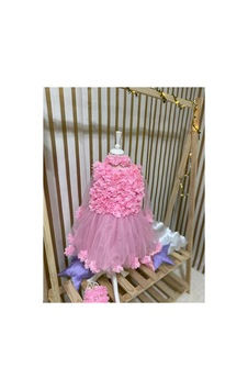 Hayy Baby Kids Wear Kız Bebek Pembe Şifon Çiçekli Kabarık Elbise Hayy Baby Kids Wear Kız Bebek Pembe Şifon Çiçekli Kabarık Elbise