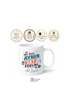 Her Şeye Aynen Set Edelim Diyen Plaza İnsanına Eğlenceli Kupa Bardak Hediye Beyaz / Çok Renkli Her Şeye Aynen Set Edelim Diyen Plaza İnsanına Eğlenceli Kupa Bardak Hediye Beyaz / Çok Renkli