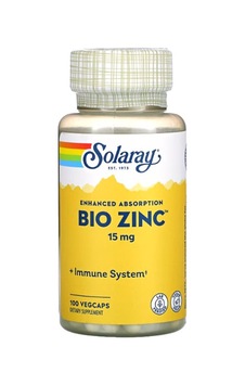 Solaray Bio Zinc 15 Mg 100 Vegcaps