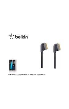 Belkin Blk-Av10005Q4M 4-V Scart 4M Siyah Kablo Belkin Blk-Av10005Q4M 4-V Scart 4M Siyah Kablo