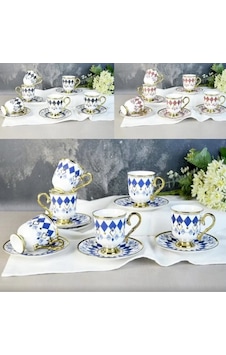 Şener Şnr 101884 Kahve Fincan Takımı Helena 6'lı Şener Şnr 101884 Kahve Fincan Takımı Helena 6'lı