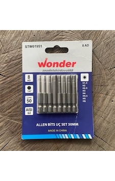 Wonder Mıknatıslı Alyan Seti Bits Alyan Uç Takımı 1,5mm Den 6mm Kadar 8pcs Matkap Ucu Wonder Mıknatıslı Alyan Seti Bits Alyan Uç Takımı 1,5mm Den 6mm Kadar 8pcs Matkap Ucu