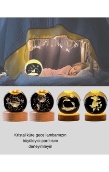 Yunus Temalı Kristal Küre Usb Işıklı Ahşap Altlıklı Gece Lambası Çokrenkli Yunus Temalı Kristal Küre Usb Işıklı Ahşap Altlıklı Gece Lambası Çokrenkli