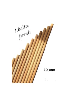 Ahşap  Çubuk Çıta Kavela Yivli Kayın 10 MM 100 CM 10 Adet