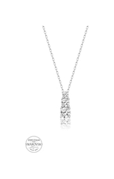 Union Swarovski Zirconia Kadın Üçtaş Gümüş Kolye Gümüş Union Swarovski Zirconia Kadın Üçtaş Gümüş Kolye Gümüş