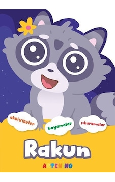 Şekilli Hayvanlar Serisi / Rakun Aktivite Boyama Çıkartma Kitabı Şekilli Hayvanlar Serisi / Rakun Aktivite Boyama Çıkartma Kitabı