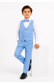 Mnk Baby & Kids Erkek Çocuk 6 Düğme Yelekli Özel Gün Takım Elbise M00834 mavi Mnk Baby & Kids Erkek Çocuk 6 Düğme Yelekli Özel Gün Takım Elbise M00834 mavi