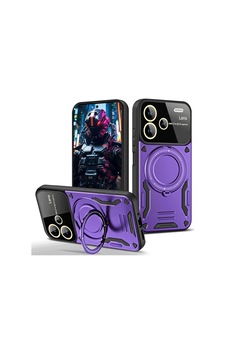 Xiaomi Redmi Note 13 Pro Plus Joy Lens Standlı Kapak - Mor Xiaomi Redmi Note 13 Pro Plus Joy Lens Standlı Kapak - Mor