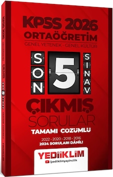 Yediiklim 2026 Ortaöğretim Gy-gk Tamamı Çözümlü Son 5 Sınav Çıkmış Sorular 2024 Soruları Dahil Yediiklim 2026 Ortaöğretim Gy-gk Tamamı Çözümlü Son 5 Sınav Çıkmış Sorular 2024 Soruları Dahil