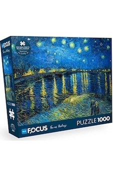 Rhône Nehri Puzzle 1000 Parça Mavi Lale