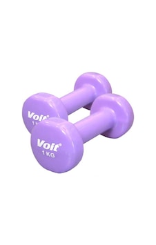 Voit Vinyl Dipping Dambıl 1 KG X 2 Ad Mor Voit Vinyl Dipping Dambıl 1 KG X 2 Ad Mor