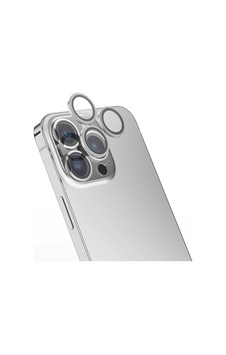 Apple iPhone Uyumlu 16 Pro Zore Mikro Kamera Lens Koruyucu Gümüş Apple iPhone Uyumlu 16 Pro Zore Mikro Kamera Lens Koruyucu Gümüş