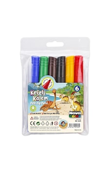 Nova Color Nc-625 Jumbo Keçeli Kalem 6 Renk Nova Color Nc-625 Jumbo Keçeli Kalem 6 Renk