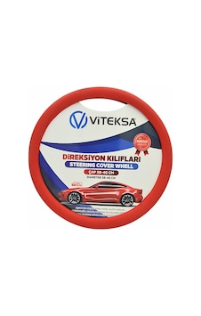 Direksiyon Kılıfı Lüks Kokusuz Silikon Kırmızı