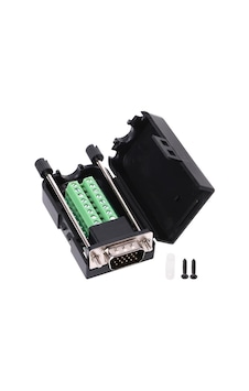 D-Sub Konnektör 3 Sıra 15 Pin Vga Erkek Klemensli D-Sub Konnektör 3 Sıra 15 Pin Vga Erkek Klemensli