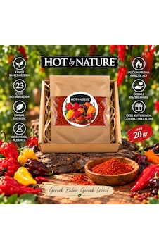 Hotbynature 23 Çeşit Acı Biberden Toz Acı Biber 20 G