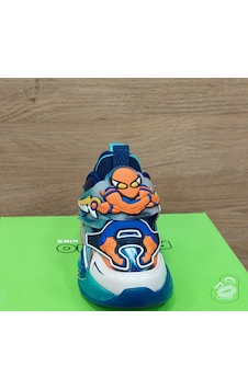 Pepino 2426 Erkek Çocuk Lacivert-turuncu Işıklı Spor Ayakkabı