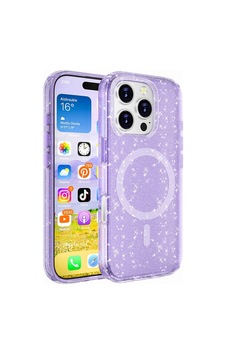Apple Uyumlu iPhone 16 Pro Max Kılıf M-safe Şarj Özellikli Parlayan Simli Saydam Renkli Zore Allstar Kapak Apple Uyumlu iPhone 16 Pro Max Kılıf M-safe Şarj Özellikli Parlayan Simli Saydam Renkli Zore Allstar Kapak