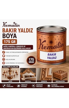 Kemalin Bakır Yaldız Boya 175 Gr Avize Karyola Çerçeve Ve Dekorasyon Boyası Kemalin Bakır Yaldız Boya 175 Gr Avize Karyola Çerçeve Ve Dekorasyon Boyası