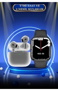 3.nesil Tws Bluetooth Kulaklık Ve Dokunmatik Ekran Akıllı Saat Sesli Görüşme Siyah 3.nesil Tws Bluetooth Kulaklık Ve Dokunmatik Ekran Akıllı Saat Sesli Görüşme Siyah