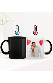 Kişiye Özel Fotoğraflı Sihirli Cam Kupa Bardak Kişiye Özel Fotoğraflı Sihirli Cam Kupa Bardak
