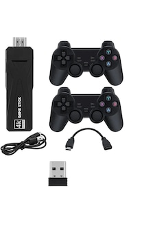 Winex GT65 10000 Oyun 64 GB 4K Android TV Stick Retro Game Konsol Siyah Winex GT65 10000 Oyun 64 GB 4K Android TV Stick Retro Game Konsol Siyah