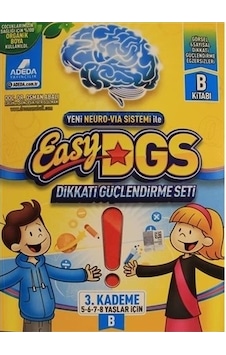 Adeda Easy Dikkat Güçlendirme Seti 5-8 Yaş B Adeda Easy Dikkat Güçlendirme Seti 5-8 Yaş B