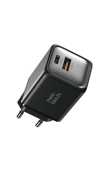 Nettech NT-HCH08 GaN Prime 2 Girişli 45W PD+QC Şarj Adaptörü Nettech NT-HCH08 GaN Prime 2 Girişli 45W PD+QC Şarj Adaptörü
