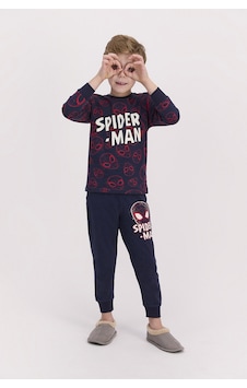 Spiderman Lisanslı Lacivert Erkek Çocuk Uzun Kol Pijama Takımı 5274-27964 Lacivert Spiderman Lisanslı Lacivert Erkek Çocuk Uzun Kol Pijama Takımı 5274-27964 Lacivert