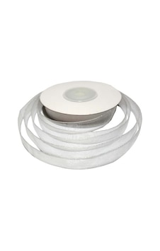 Organze Kurdele 1cm X 22m Beyaz