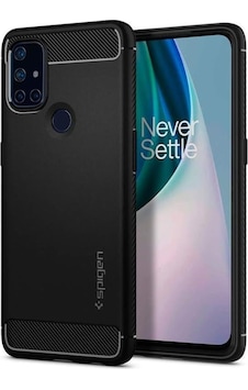 Spigen Oneplus Nord N10 5g İle Uyumlu Kılıf Rugged Armor Matte Black Siyah