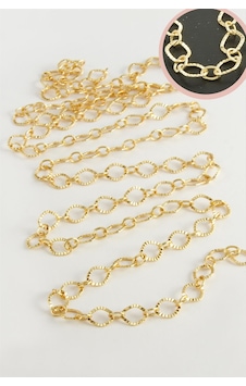 7 Mm Noktalı Oval Zincir 1 Metre Çok Renkli 7 Mm Noktalı Oval Zincir 1 Metre Çok Renkli
