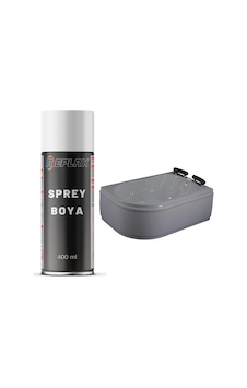 Gri Duşakabin Jakuzi Küvet  Sprey Boya Suya Dayanıklı 400 Ml.