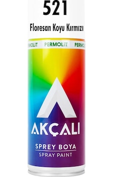 Akçalı Sprey 521 Floresan Koyu Kırmızı 400 ML Akçalı Sprey 521 Floresan Koyu Kırmızı 400 ML
