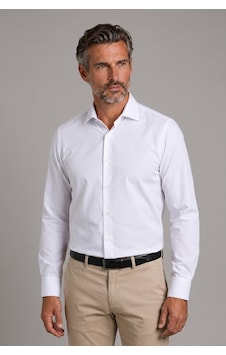Bisse Beyaz Regular Fit Cepsiz Klasik Uzun Yaka Gömlek Gmkls252176 D01