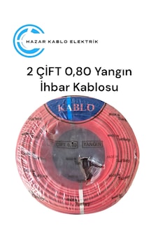 Yeşim Kablo 2x2x0.80 Mm+0.50 Yangın Alarm Kablosu 100 Metre Yeşim Kablo 2x2x0.80 Mm+0.50 Yangın Alarm Kablosu 100 Metre