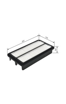 BOSCH F026400473 Hava Filtresi VITARA (LY) 15- 1.6 BOSCH F026400473 Hava Filtresi VITARA (LY) 15- 1.6