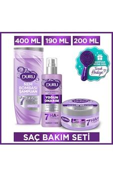 Nem Bombası 7 Li Hyaluronik Asit Yoğun Onarıcı Saç Bakım Seti Şampuan,maske,sprey Krem Nem Bombası 7 Li Hyaluronik Asit Yoğun Onarıcı Saç Bakım Seti Şampuan,maske,sprey Krem