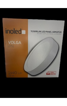 Inoled Volga 18w Yuvarlak Sıva Üstü Led Panel 6500k Beyaz