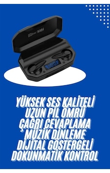 Kulaklık Bluetooth 5.2 Kablosuz Kulakiçi Rgb Işıklı Çift Mikrofonlu Kulaklık Bluetooth 5.2 Kablosuz Kulakiçi Rgb Işıklı Çift Mikrofonlu