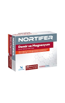 Nortifer Demir Ve Magnezyum İçeren Takviye Edici Gıda 30 Kapsül