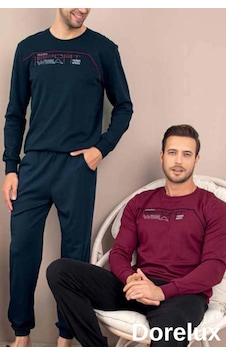 Erkek Pijama Takımı 966 Bordo