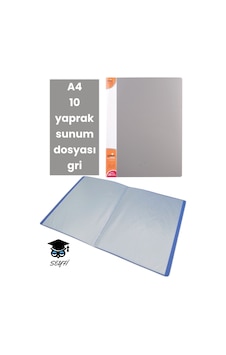 A4 10 Yaprak Sunum Dosyası Gri Diğer A4 10 Yaprak Sunum Dosyası Gri Diğer