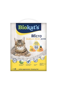 Biokat's Micro Bianco Fresh Extra Topaklaşan Kedi Kumu 6 L Biokat's Micro Bianco Fresh Extra Topaklaşan Kedi Kumu 6 L