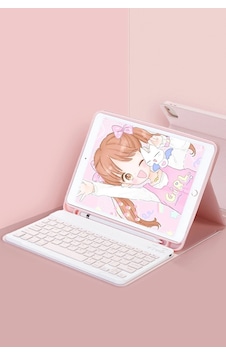 Newface - 204 - İpad Pro 12.9 2024 Kılıf Kc01 Smart Klavyeli Tablet Kılıfı - Csmo-tex - - Pembe Newface - 204 - İpad Pro 12.9 2024 Kılıf Kc01 Smart Klavyeli Tablet Kılıfı - Csmo-tex - - Pembe